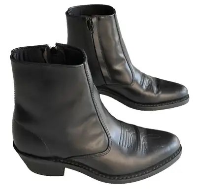 These are in great condition and have been worn twice. Laredo Men's Long Haul Zipper boot in Black C...
