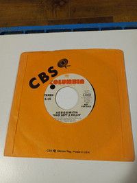 Vintage Vinyl 45 RPM Record Aerosmith Promotional HTF Train Kept