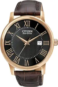 Citizen Men's BM6759-03E Eco-Drive Brown Leather Strap Watch