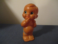 LITTLE BOY WITH FISH-RARE 1950/60S KEWPIE DOLL-JAPAN-COLLECTIBLE