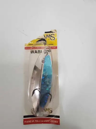 Vintage Williams wabler fishing lure in package, View more