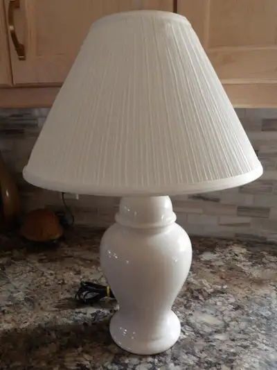 Table lamp with shade, View more