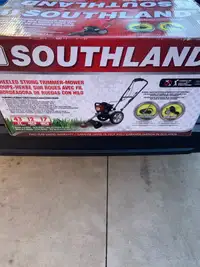 BRAND NEW GAS SOUTHLAND WHEELED STRING TRIMER-MOWER