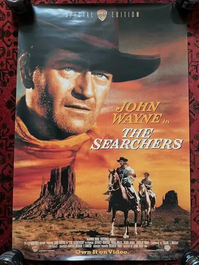 John Wayne's The Searchers Rolled 1998 Video 1 Sheet Poster, View more