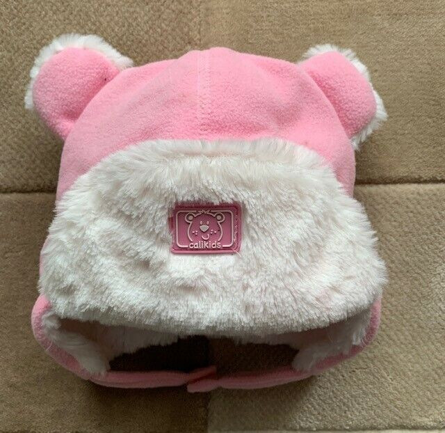 New Calikids Pink Bear Winter Hat – Size Large (18m - 3Years) in Clothing - 18-24 Months in London