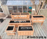 Wooden planters $80 - $210