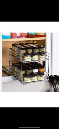 Brand new Pull Out Double Tier organizer only no spice