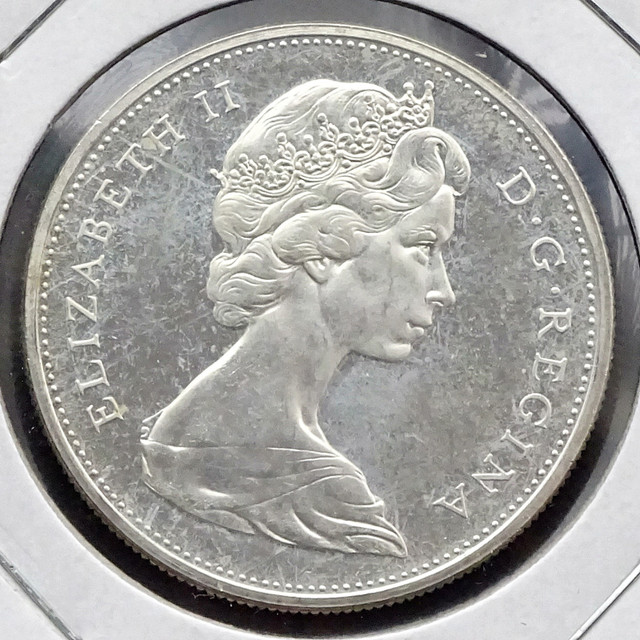 1965 Canada $1 Silver Dollar in Arts & Collectibles in Oakville / Halton Region - Image 2