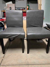 2 parsons chairs