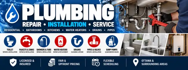 Plumbing Repair & Installation | Toilets, Faucets, Drains in Plumbing in Ottawa - Image 2