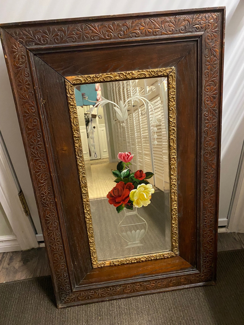Antique Reverse Painted Mirror Arts & Collectibles Hamilton Kijiji