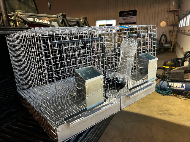 Cages double pour lapins à vendre dans Accessoires  à Granby - Image 2
