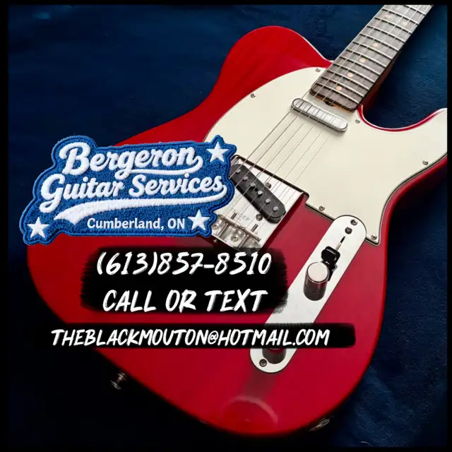Bergeron Guitar Services, $60 Full Setup.