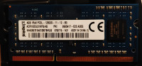 Laptop RAM chips:  4 GB & 2 GB