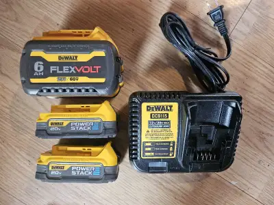 Dewalt  batteries and charger, View more