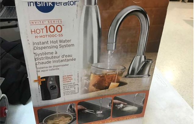 New! InSinkErator Push Button Instant Hot Water Dispenser System in Kitchen & Dining Wares in St. Catharines