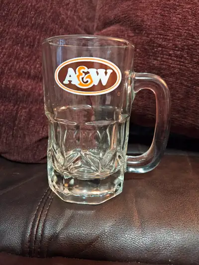 6" Tall A&W Drinking Mug. White Lettering Version Without the " Since 1956 " Printing underneath it....