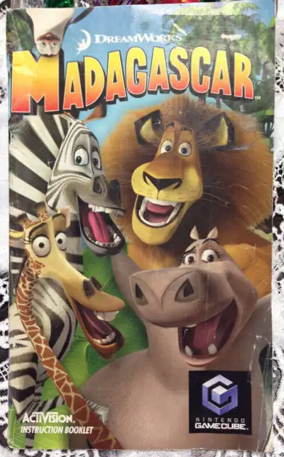 MADAGASCAR NINTENDO GAMECUBE Instruction Manual Only, View more
