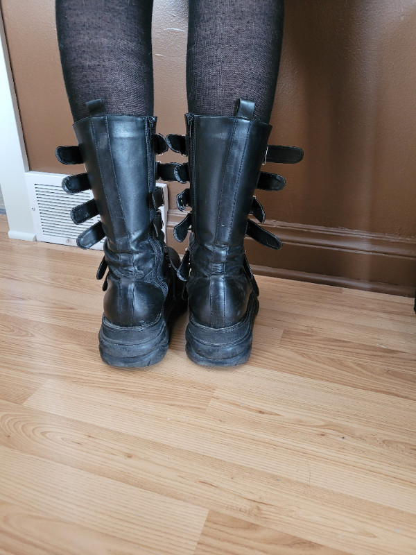 Demonia Boots, Size 10 in Women's - Shoes in Winnipeg - Image 4