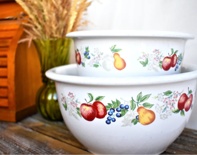 2 Large Beautiful Corelle bowls (1-1.5 Qt) for baking, serving, View more