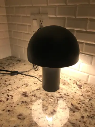 Black metal table lamp , View more