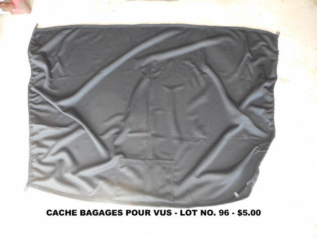 CACHE BAGAGES ET FILES POUR BAGAGES (Plusieurs modèles) dans Autres pièces et accessoires  à Laval/Rive Nord
