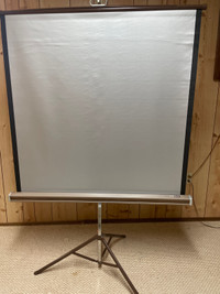 Gently used vintage Da-Lite projection screen