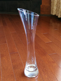 A Glass Vase, 11 in H X 2.3 in D