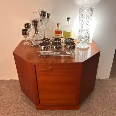 Danish Teak Console Cabinet, View more
