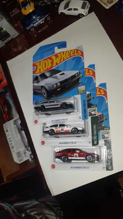 Alfa Romeo GTV6 3.0 Hot Wheels lot of 3 variations, View more
