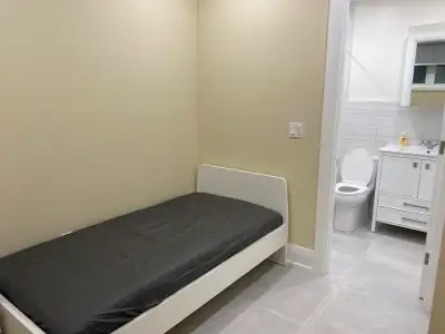 New furnished bedroom with private bathroom Near North York Center subway Brand new bedroom with ens...