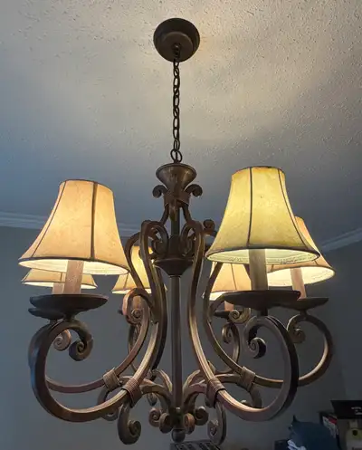 6-Light Wrought Iron Chandelier (Heavy, Solid), View more