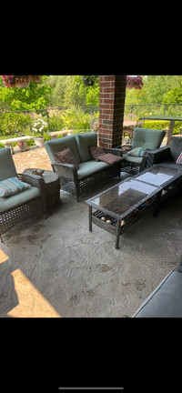 Patio Furniture with Loveseat and Chairs