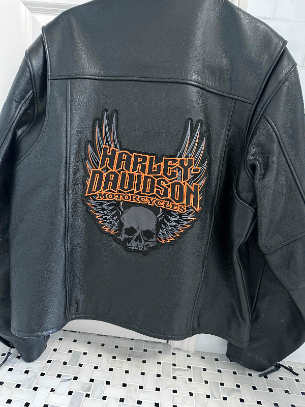 Harley Davidson leather jacket in Men's in Sudbury - Image 2