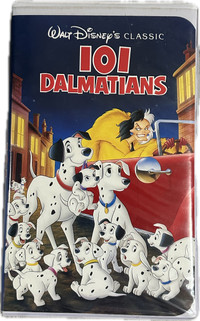 1992 101 Dalmatians Black Diamond Edition VHS