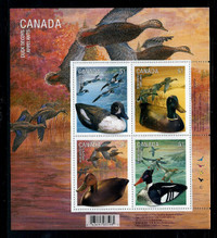 TIMBRE FEUILLET CANADA No. 2166b Les Canards Decoys
