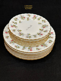 Winsome Royal Albert salad plates, bread plates & tea sets 