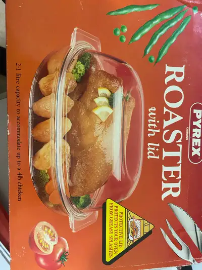 PYREX ROASTER WITH LID, View more