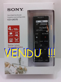 Sony ICDUX570BLK Enregistreur vocal numérique