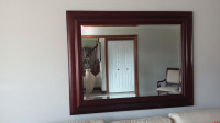LARGE MIRROR WITH WOOD FRAME