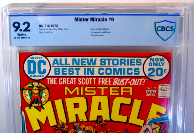 Mister Miracle 9 CBCS 9.2 DC 1972 Jack Kirby Origin Mister Mirac dans Bandes dessinées  à Ville de Montréal - Image 2