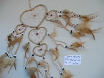 Large Hearts Dream Catcher , ( 3 available ) , New , Poly Packaging . Can ship in Canada for $20.00...