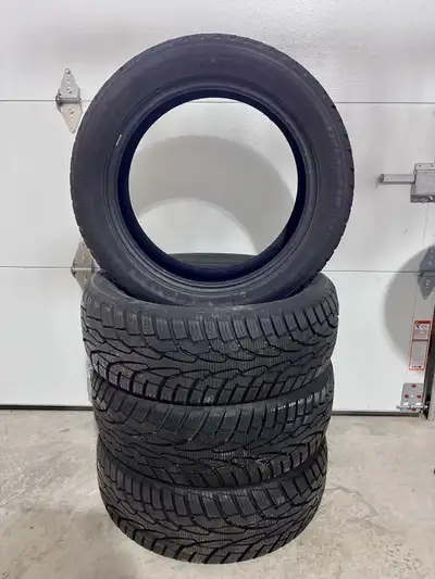 These tires are in great condition barely used. Lots of tread. Tire size 205 / 55 / R17.