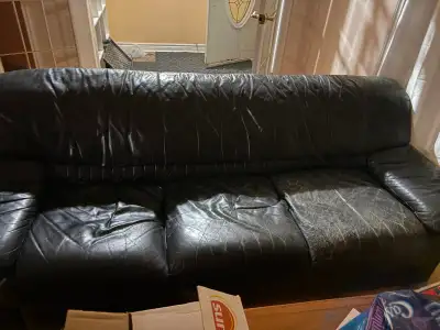 Free leather sofa, View more