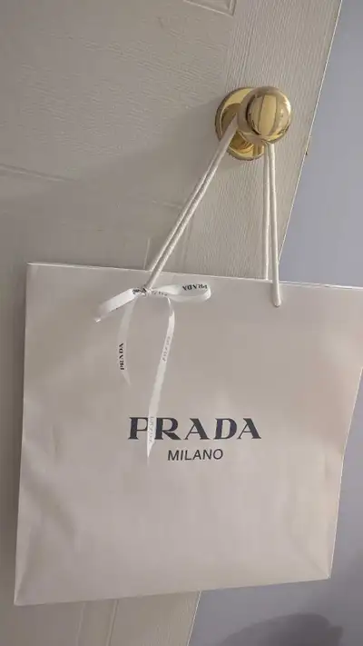 Prada designer shopping bag , View more