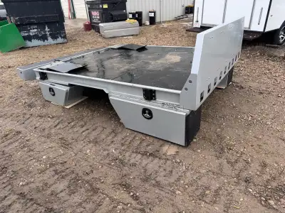 Lite Industries aluminum truck deck. Fits long box single rear wheel heavy duty trucks. Rear bumper...