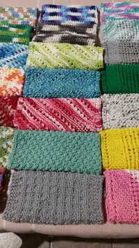 Handmade cotton dishcloths