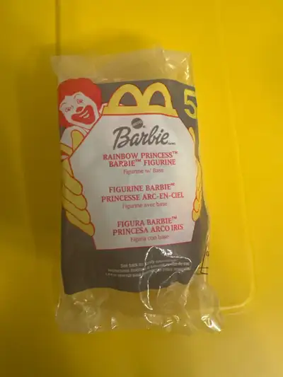  McDonald's Rainbow Princess Barbie Figurine #5 New Sealed, View more