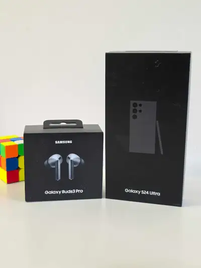 Samsung Galaxy S24 Ultra and Galaxy Buds3 Pro, View more
