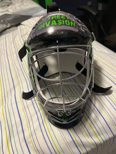 Street hockey goalie helmet, View more